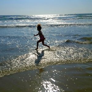 Julcsika SKIPPING over the OCEAN ~ 8" X 10" Photo